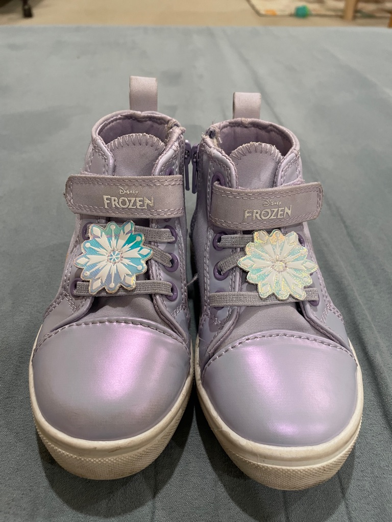 Lilac Girls' High-Top Sneakers Frozen Size 8